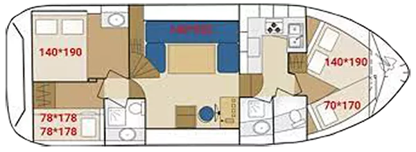 Tarpon 37 C - Grundriss